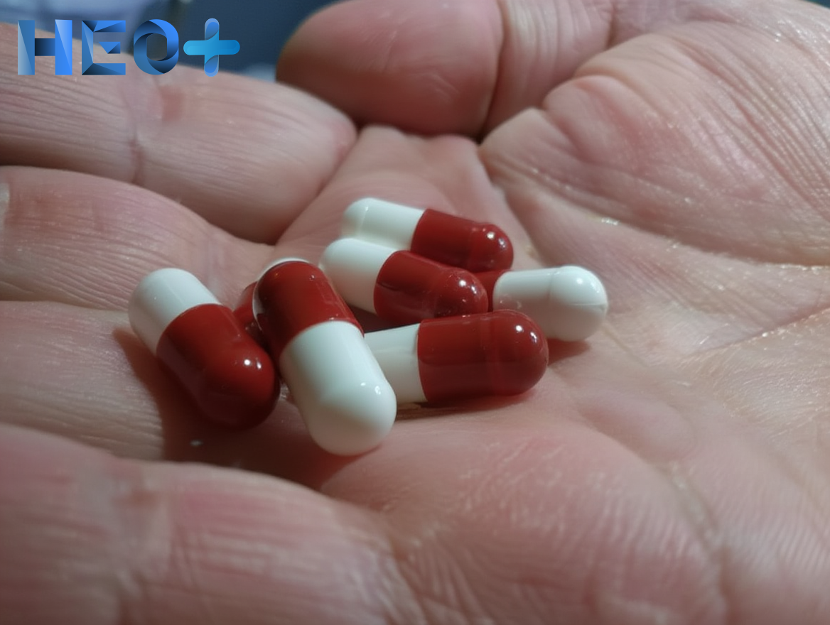 Мужчина держит в руках таблетки